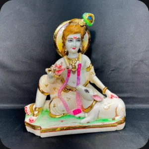 12" KRISHNA WITH COW