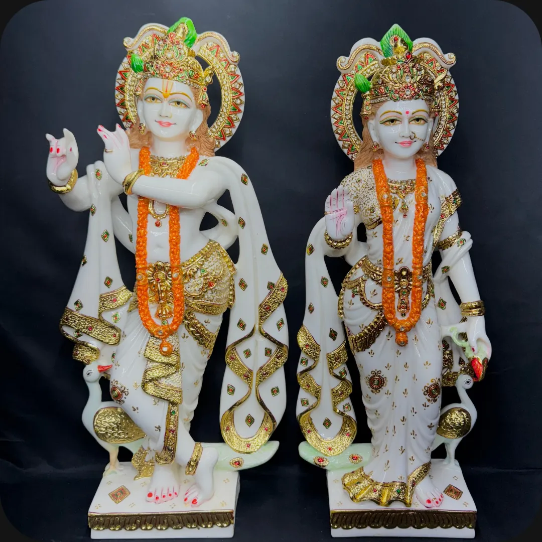 24" GOLD RADHA KRISHNA